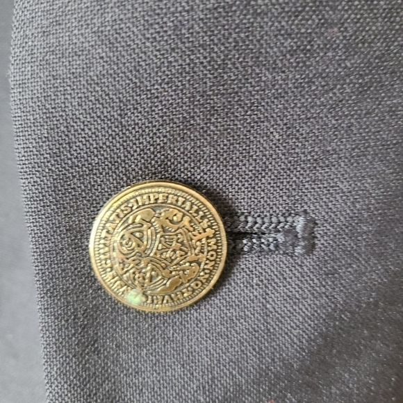 Oscar de la Renta 40R Sport Coat Blazer Jacket 100% Wool Solid Black 2 Button.E - Picture 9 of 11